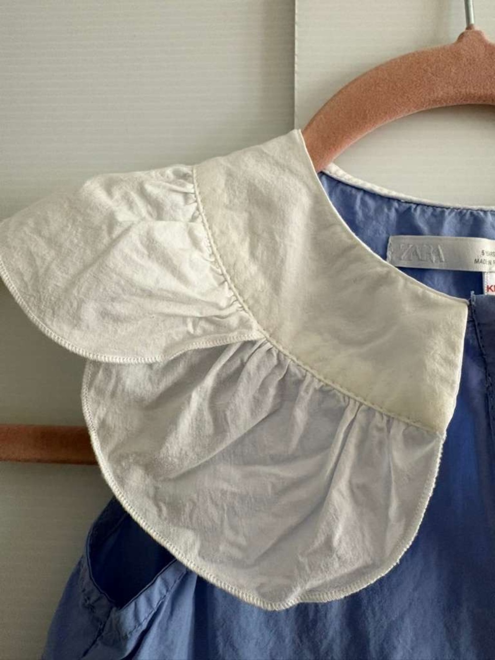Zara Girls Tiered Poplin Dress | size 5T - Picture 2 of 9